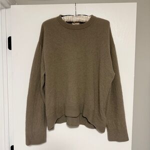 H&M Cashmere Taupe/Tan Crewneck Sweater